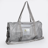 Meshie Duffel Bag | Mixed Colours Grey - Scale Away - Moonstruck Utility Shopper Bag by Thandana