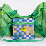 Meshie Duffel Bag | Mixed Colours Utility Shopper Bag by Thandana