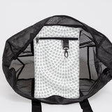 Meshie Jumbo Beach Bag | Black Scale Away with me - Moonstruck Utility Shopper Bag by Thandana