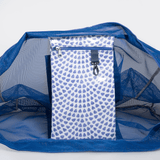 Meshie Jumbo Beach Bag | Blue Scale Away with me - Dazzling Blue Utility Shopper Bag by Thandana