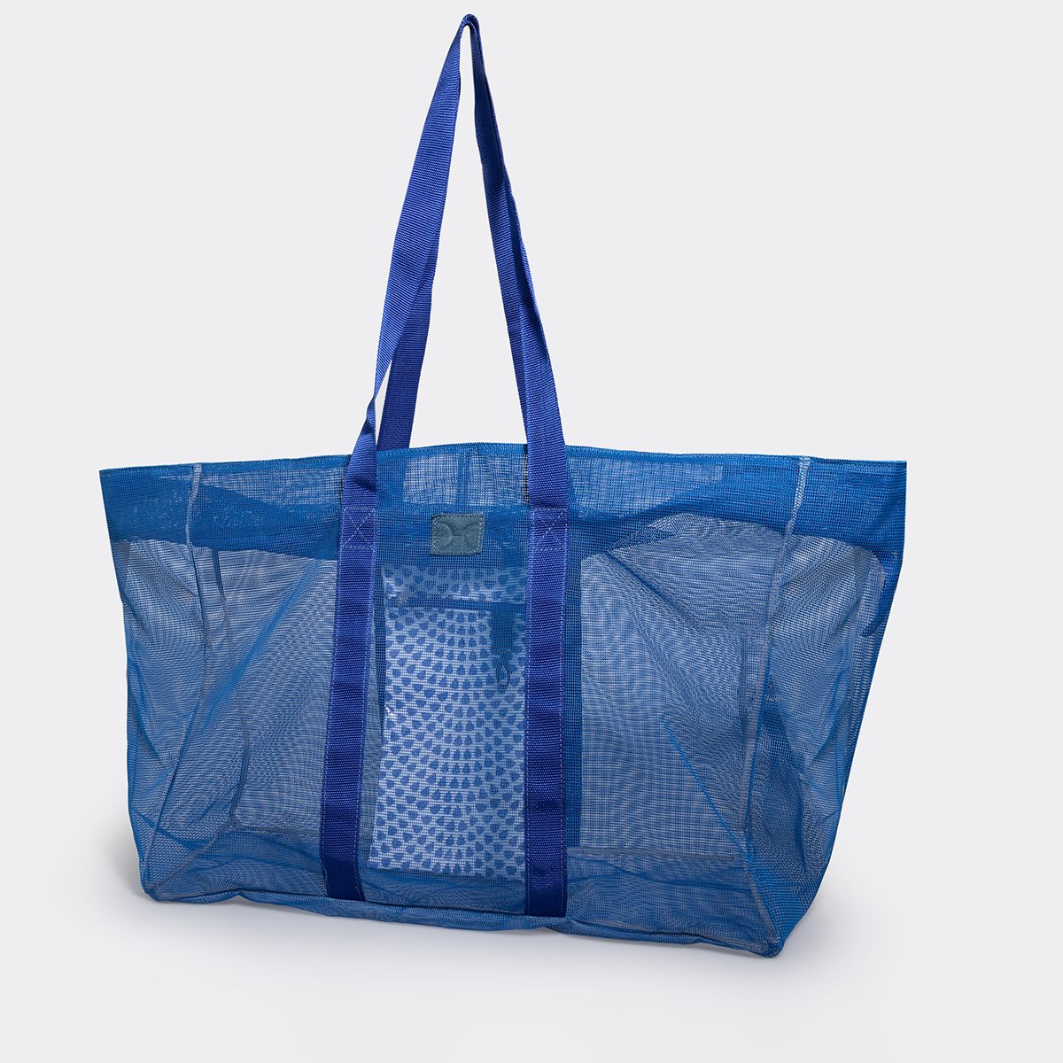 Meshie Jumbo Beach Bag | Blue Scale Away with me - Dazzling Blue Utility Shopper Bag by Thandana