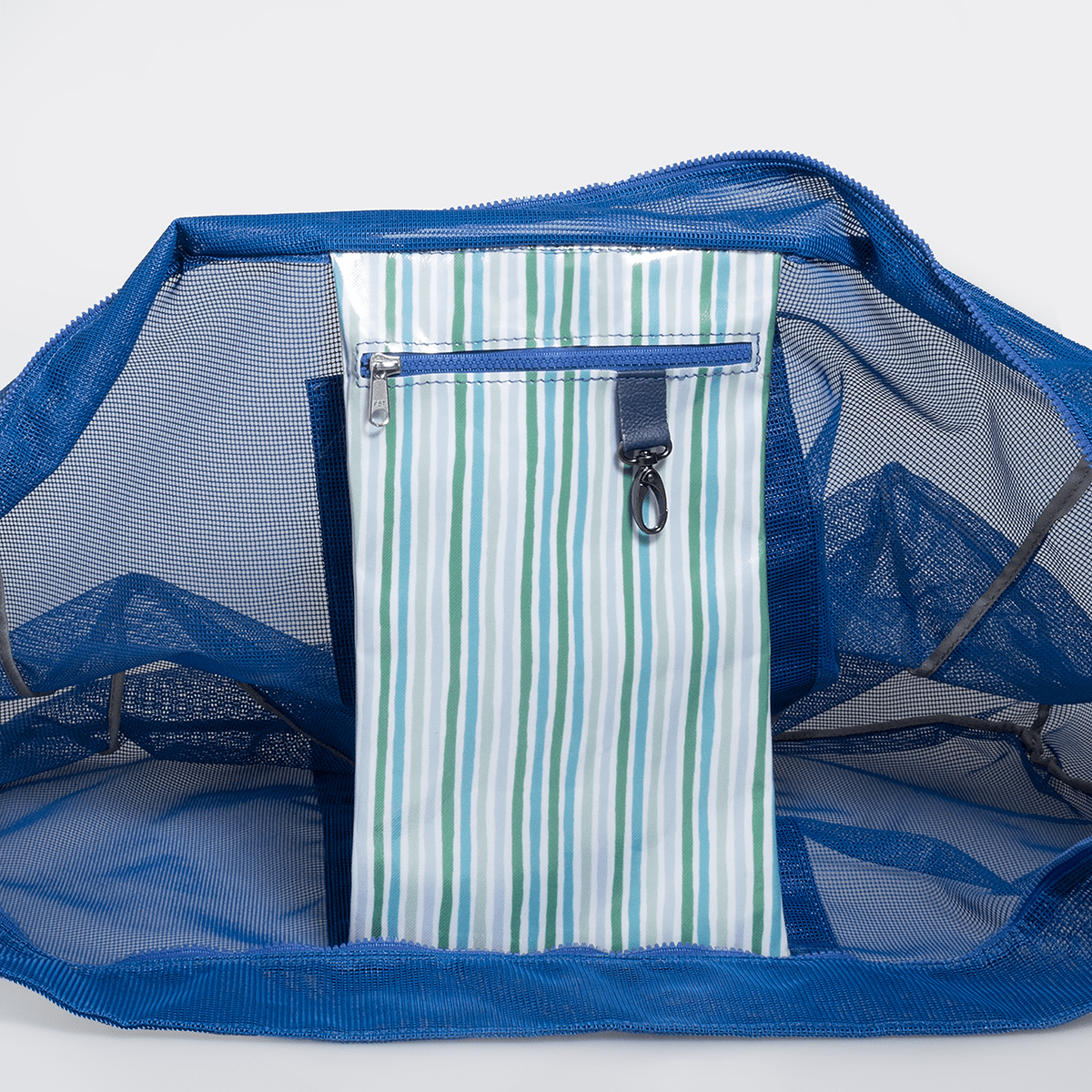 Meshie Jumbo Beach Bag | Blue Scale Away with me - Dazzling Blue Utility Shopper Bag by Thandana