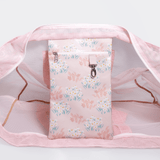 Meshie Jumbo Beach Bag | Pink Crazy Daisy - Blush Utility Shopper Bag by Thandana