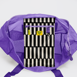 Meshie Jumbo Beach Bag | Purple Indie - Pitch Utility Shopper Bag by Thandana