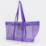 Meshie Jumbo Beach Bag | Purple Utility Shopper Bag by Thandana