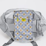 Meshie Jumbo Beach Bag | Silver Nova - Mist Utility Shopper Bag by Thandana