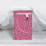Meshie Jumbo Beach Bag | White Cheetah - Pink Utility Shopper Bag by Thandana