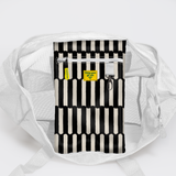 Meshie Jumbo Beach Bag | White Indie - Pitch Utility Shopper Bag by Thandana