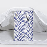 Meshie Jumbo Beach Bag | White Scale Away with me - Dazzling Blue Utility Shopper Bag by Thandana