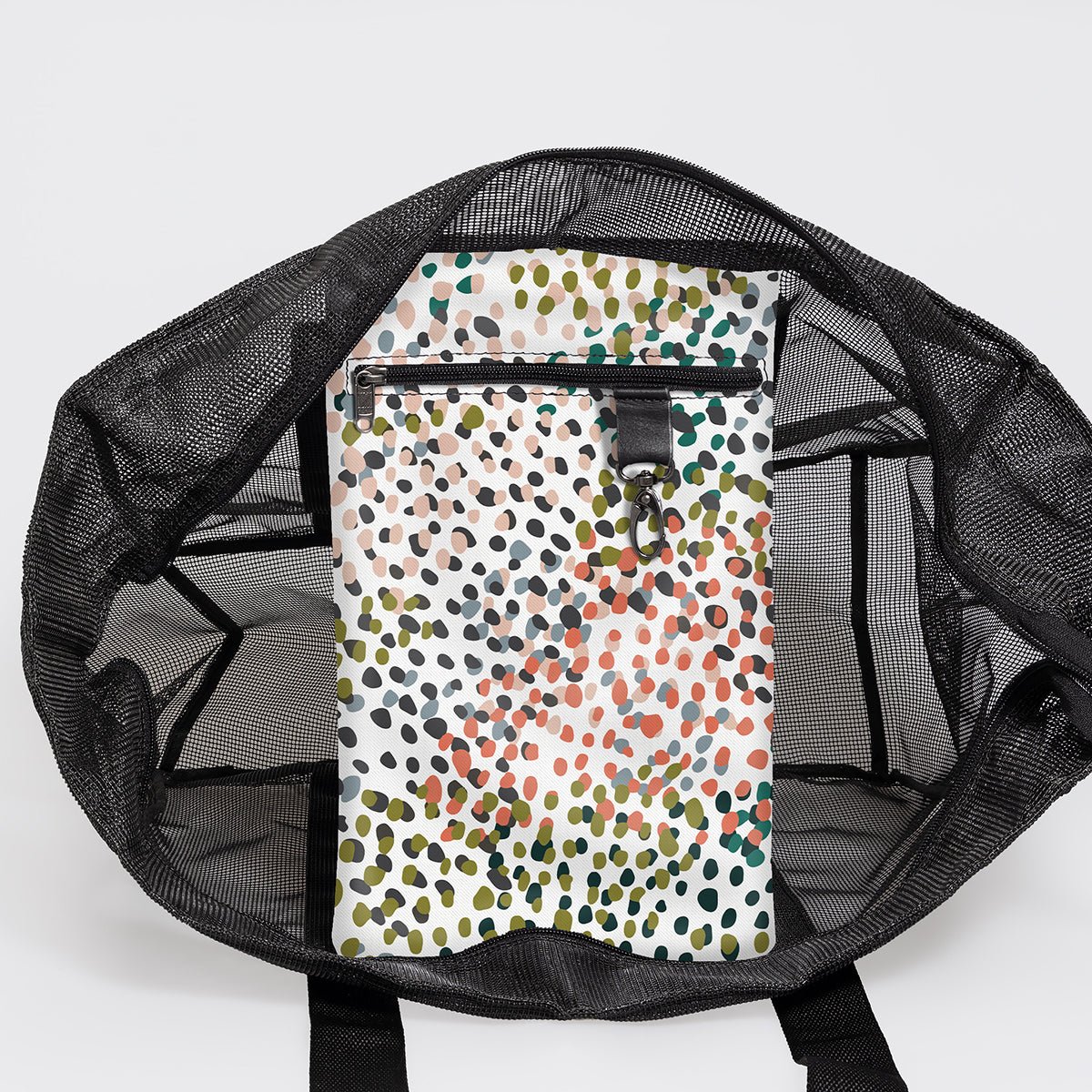 Meshie Large Beach Bag | Black Confetti - All About Utility Shopper Bag by Thandana