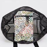 Meshie Large Beach Bag | Black Confetti - All About Utility Shopper Bag by Thandana