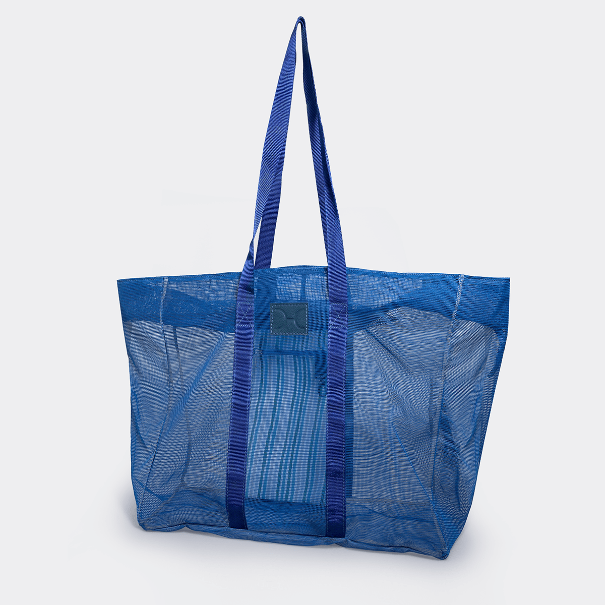 Meshie Large Beach Bag | Blue Scale Away with me - Dazzling Blue Utility Shopper Bag by Thandana
