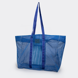 Meshie Large Beach Bag | Blue Scale Away with me - Dazzling Blue Utility Shopper Bag by Thandana