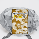Meshie Large Beach Bag | Silver Fauna - Earth Utility Shopper Bag by Thandana