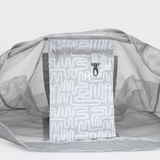 Meshie Large Beach Bag | Silver Geo - Moonstruck Utility Shopper Bag by Thandana