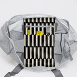 Meshie Large Beach Bag | Silver Indie - Pitch Utility Shopper Bag by Thandana