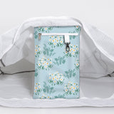 Meshie Large Beach Bag | White Crazy Daisy - Sage Utility Shopper Bag by Thandana