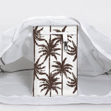 Meshie Large Beach Bag | White Palm - Neutral Utility Shopper Bag by Thandana