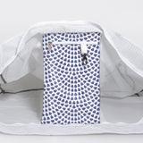 Meshie Large Beach Bag | White Scale Away with me - Dazzling Blue Utility Shopper Bag by Thandana