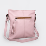 Messenger Handbag | Genuine Leather Blush Leather / Gunmetal (default) Handbag by Thandana