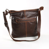Messenger Handbag | Genuine Leather Tobac Leather / Gunmetal (default) Handbag by Thandana