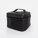 Mini Decker Cooler Bag | Genuine Leather Black Leather Double Decker Cooler Bag by Thandana