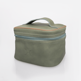 Mini Decker Cooler Bag | Genuine Leather Green Leather Double Decker Cooler Bag by Thandana