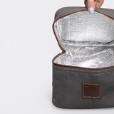 Mini Decker Cooler Bag | Wax Canvas with Genuine Leather Mini Decker by Thandana