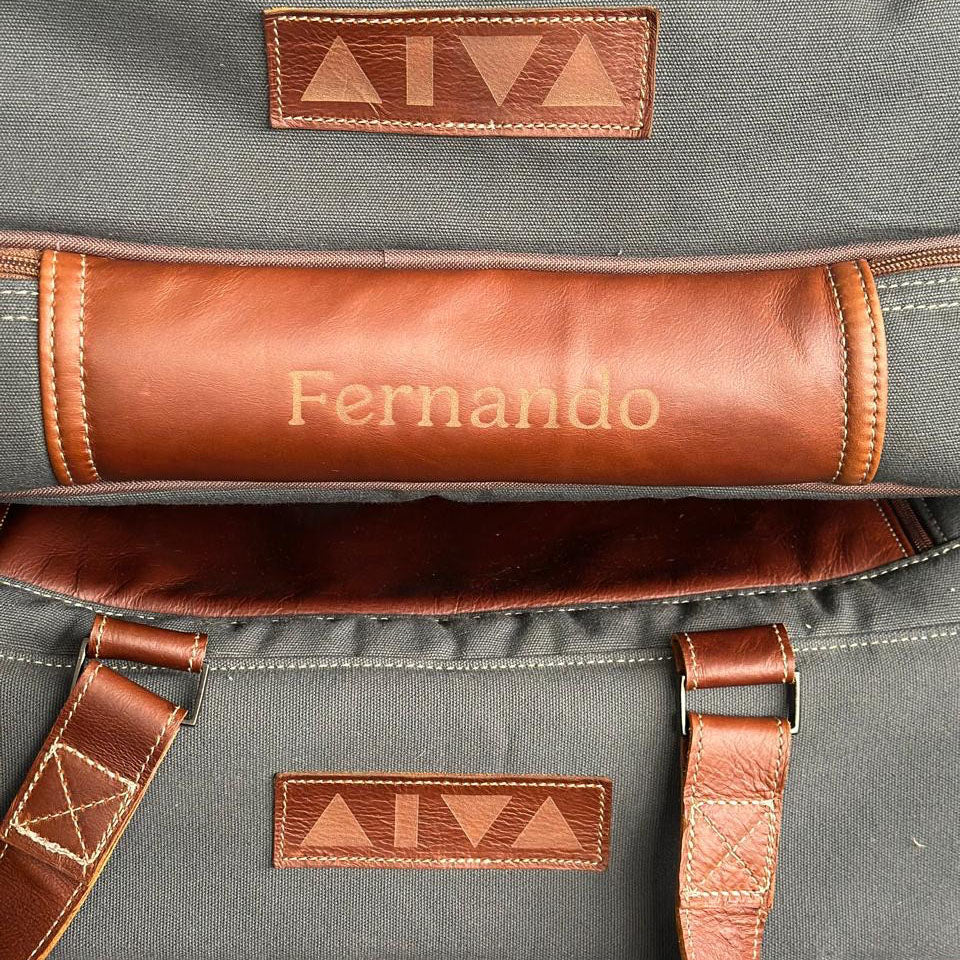 Mini Decker Cooler | Wax Canvas with Genuine Leather | Corporate Mini Decker by Thandana