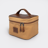 Mini Decker Cooler | Wax Canvas with Genuine Leather | Corporate Camel Canvas with Tobac Leather / Gun Metal (default)