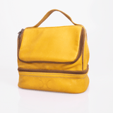 Mini Thermal Cooler Bag | Genuine Leather Mustard Leather Mini Thermal Cooler by Thandana