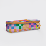 Mod Case Large | Laminated Fabric Checker - Preppy Vanity Fabric by Thandana