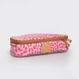 Mod Case Large | Laminated Fabric Cheetah - Pink Vanity Fabric by Thandana
