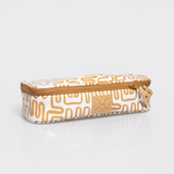 Mod Case Large | Laminated Fabric Geo - Sand Vanity Fabric by Thandana