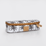 Mod Case Large | Laminated Fabric Palm - Neutral Vanity Fabric by Thandana