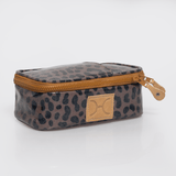 Mod Case Medium | Laminated Fabric Cheetah - Coffee Vanity Fabric by Thandana