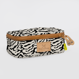 Mod Case Medium | Laminated Fabric Nomad Stripe - Pitch Vanity Fabric by Thandana