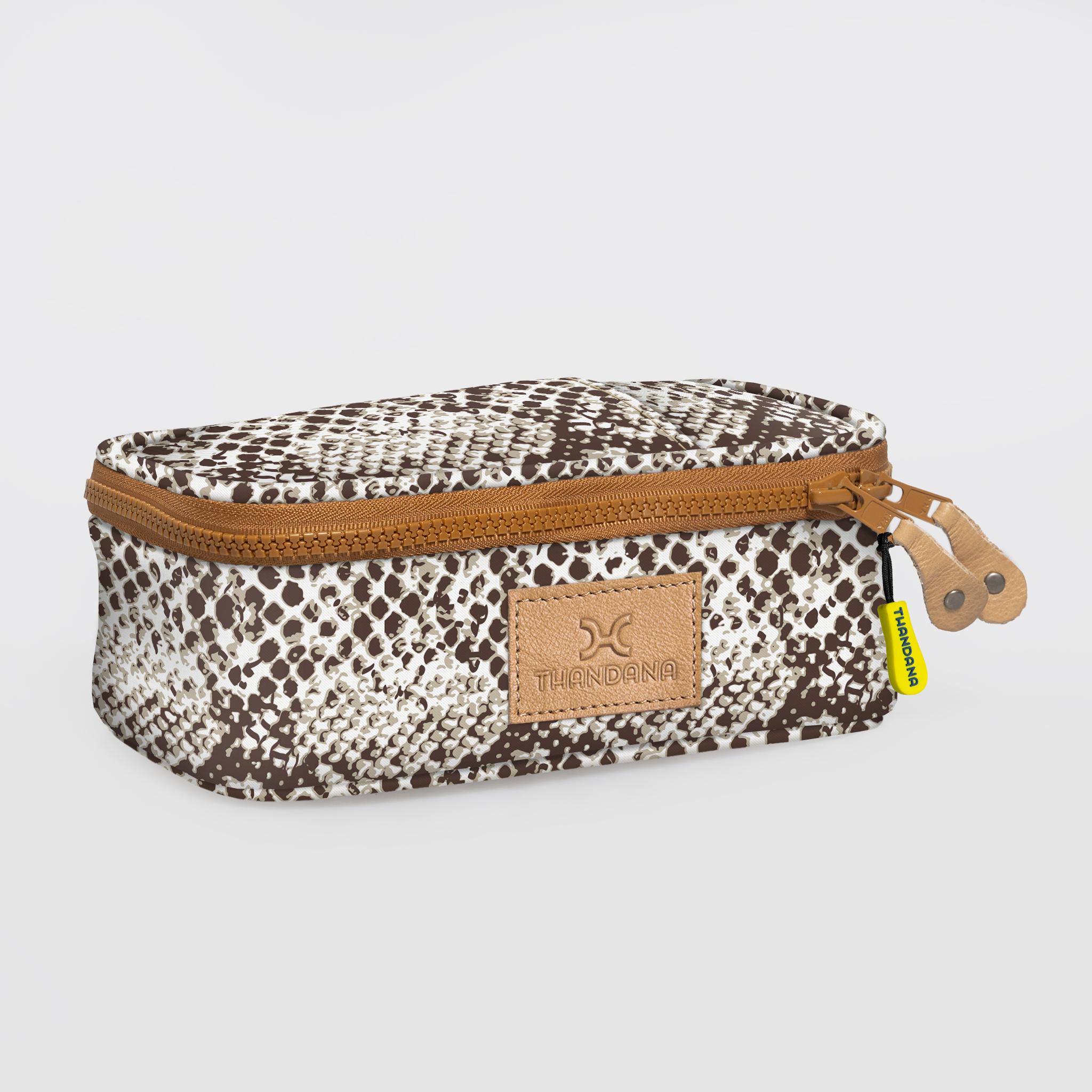 Mod Case Medium | Laminated Fabric Python - Moody Vanity Fabric by Thandana