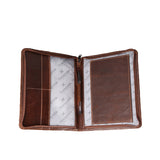 Notebook Hardcover Leather | Corporate Tobac Leather Notebook Cover by Thandana