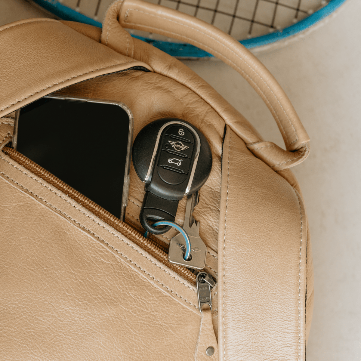 Padel Backpack | Leather Padel Backpack Leather by Thandana