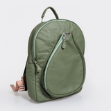 Padel Backpack | Leather Green Leather Padel Backpack Leather by Thandana