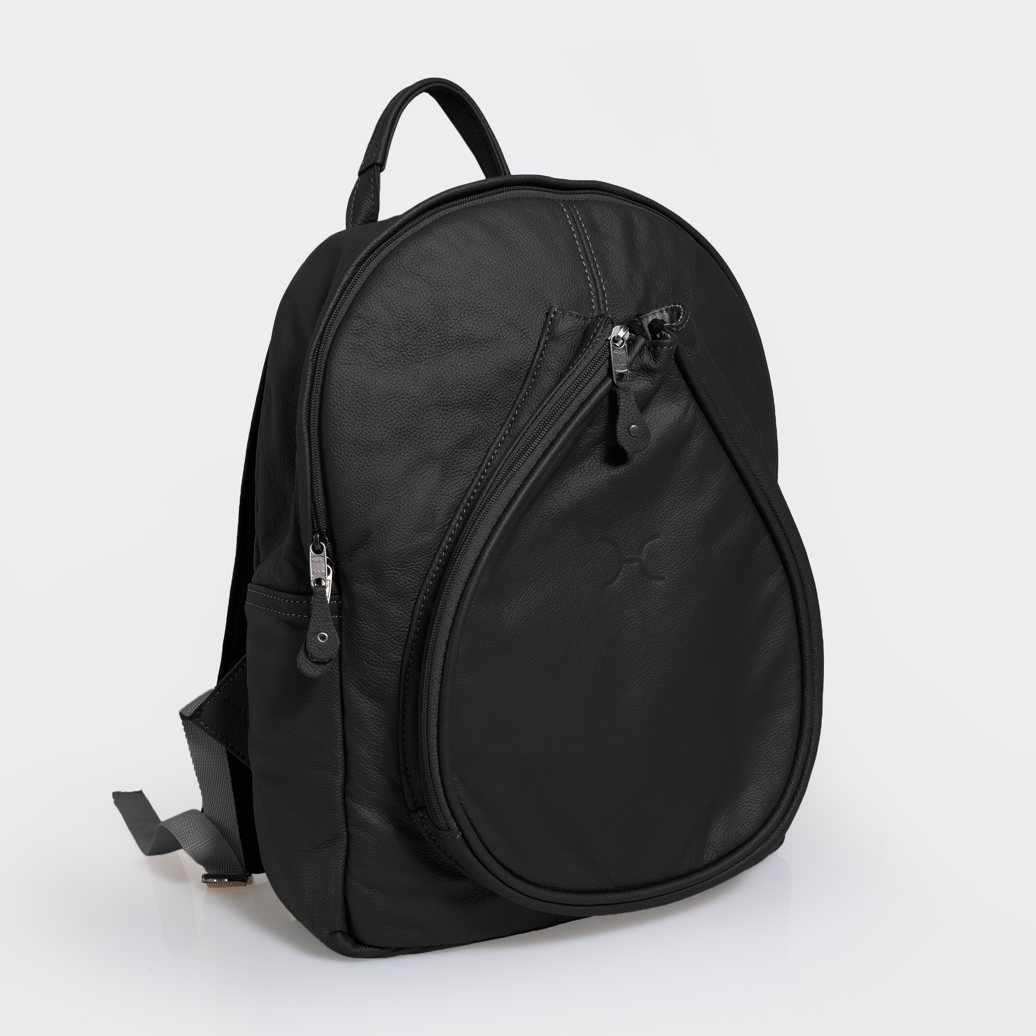 Padel Leather Backpack | Corporate Black Leather Padel Backpack Leather by Thandana