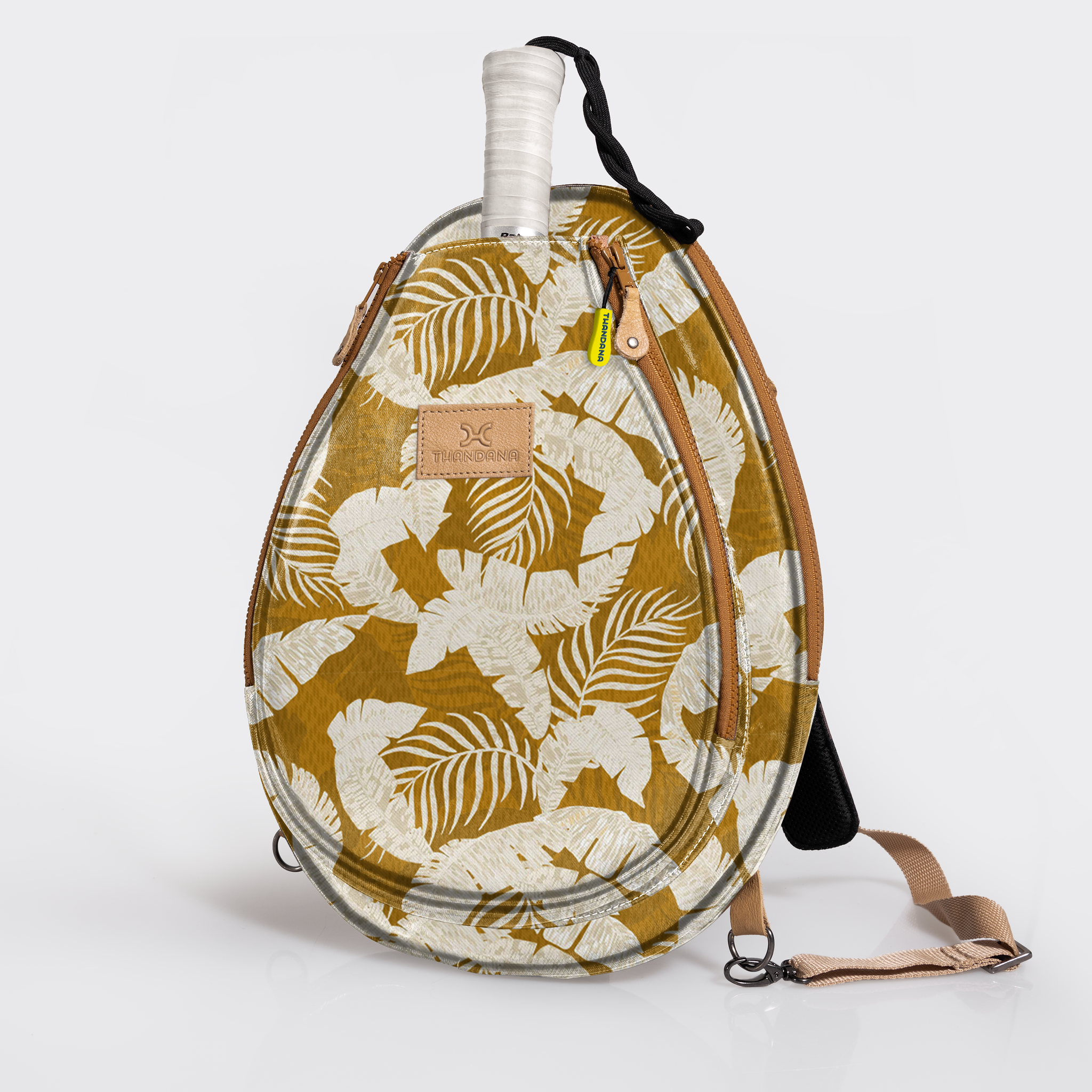 Padel & Tennis Sleeve | Laminated Fabric Fauna - Earth Kids Backpack by Thandana