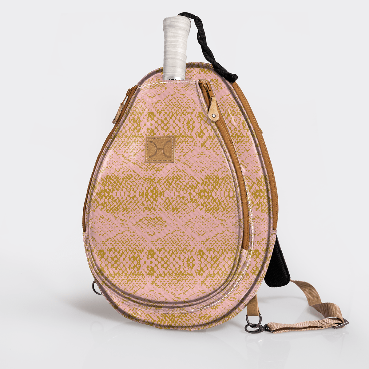 Padel & Tennis Sleeve | Laminated Fabric Python - Bloom Kids Backpack by Thandana