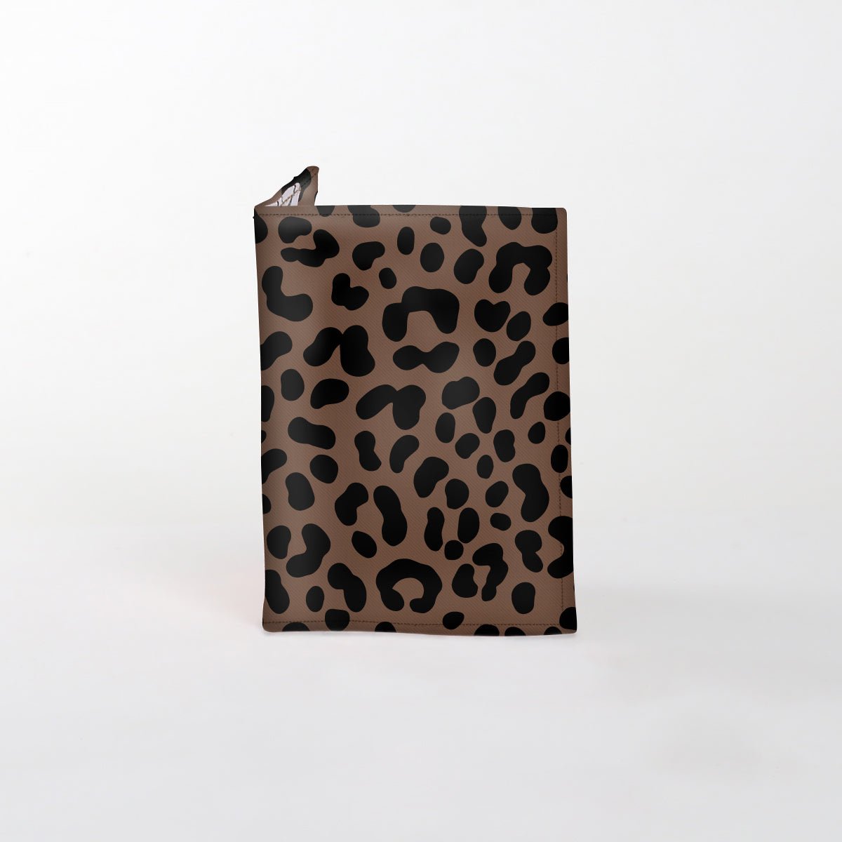 Passport Holder | Laminated Fabric Cheetah - Coffee / Chunky Zip Passport Holder by Thandana