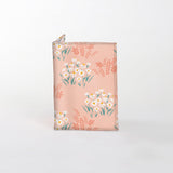 Passport Holder | Laminated Fabric Crazy Daisy - Blush / Chunky Zip Passport Holder by Thandana