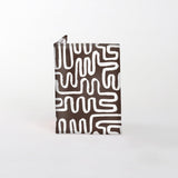 Passport Holder | Laminated Fabric Geo - Black / Chunky Zip Passport Holder by Thandana