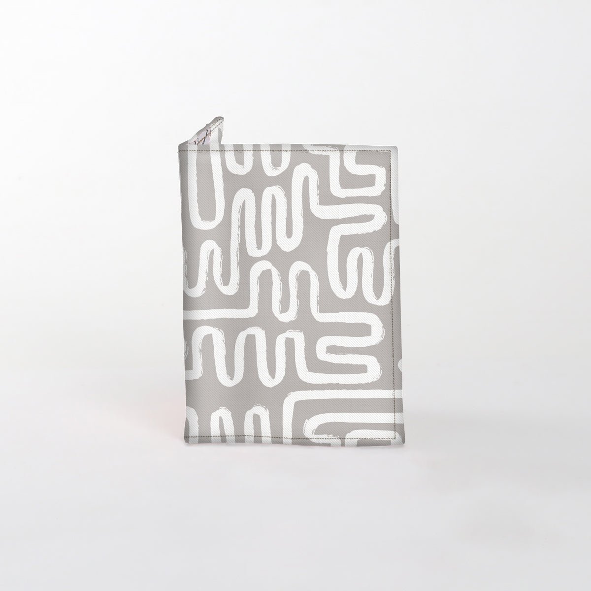 Passport Holder | Laminated Fabric Geo - Moonstruck / Chunky Zip Passport Holder by Thandana