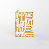 Passport Holder | Laminated Fabric Geo - Sand / Chunky Zip Passport Holder by Thandana