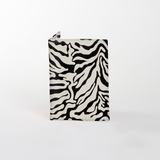 Passport Holder | Laminated Fabric Nomad Stripe - Pitch / Chunky Zip Passport Holder by Thandana
